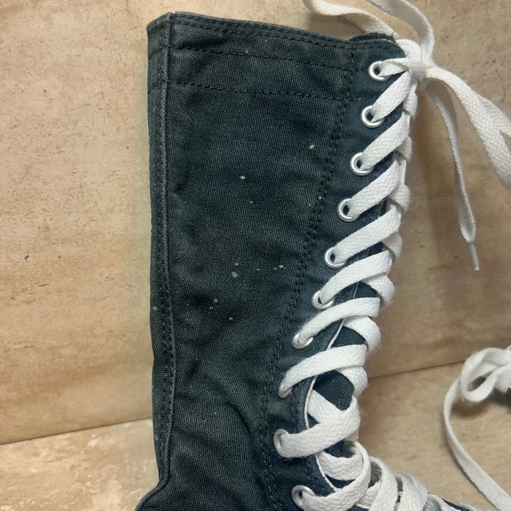 Converse Chuck Taylor All Star XX-Hi Knee High Black Canvas‎ Junior 12 614985F